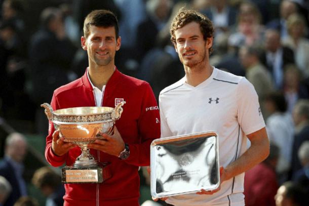 Novak Djokovic e Andy Murray al Roland Garros 2016 | Photo: Reuters