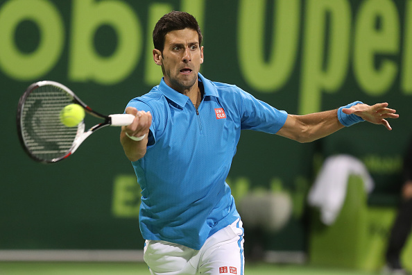 Djokovic will be hoping to retain his title in Doha (Photo by Karim Jaafar / Getty Images)