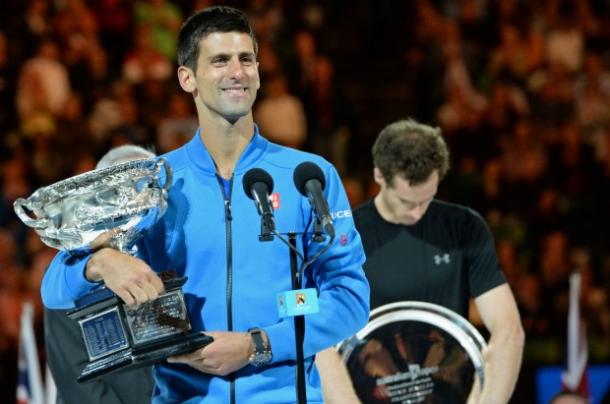 Djokovic has enjoyed a near total monopoly over Murray in recent years, winning 5 of their last six finals, including in Paris, pictured. However, Murray made it two from seven today. (Source: SMH.com)