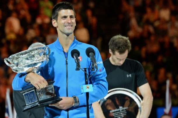 Djokovic has enjoyed a near total monopoly over Murray in recent years, winning 5 of their last six finals, including in Paris, pictured. However, Murray made it two from seven today.  (Source: SMH.com) 