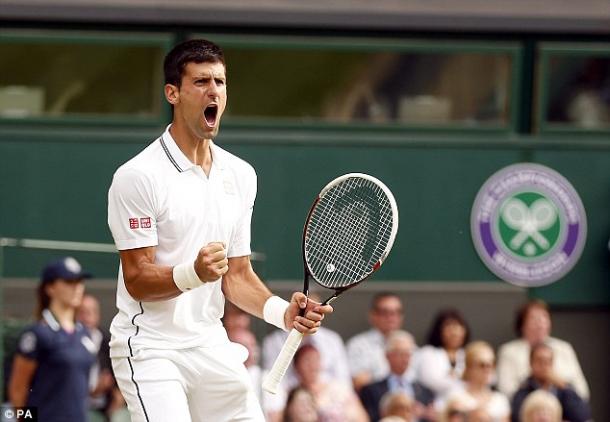 Djokovic en Wimbledon. Foto: zimbio