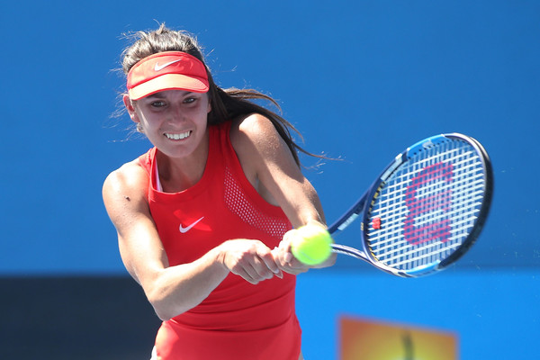 Oceane Dodin in action at the Australian Open back in January (Pat Scala/Getty Images)