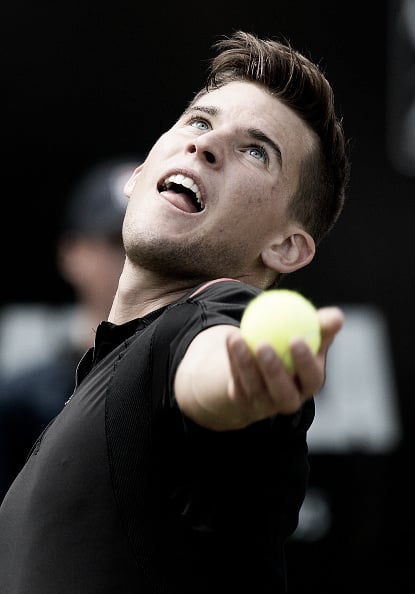 Dominic Thiem is showing an increasing ability to serve and volley on on grass. (Photo: Getty Images)