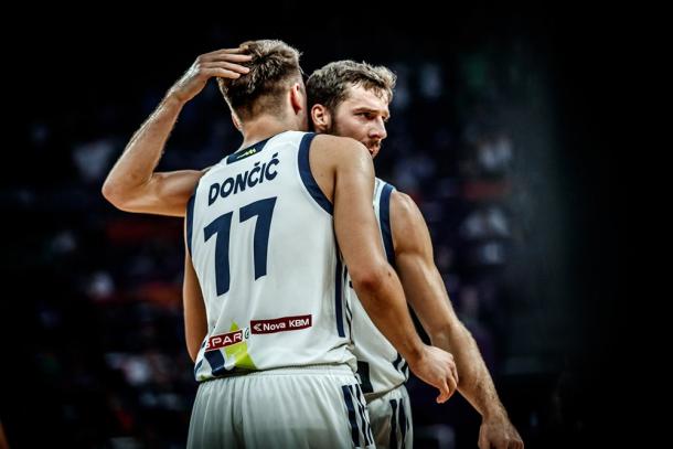 Dragic e Doncic, le stelle della Slovenia - Foto FIBA