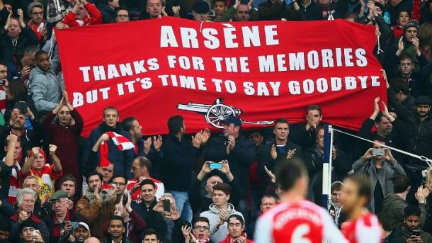 Arsenal fans show their frustration. Source: ESPN