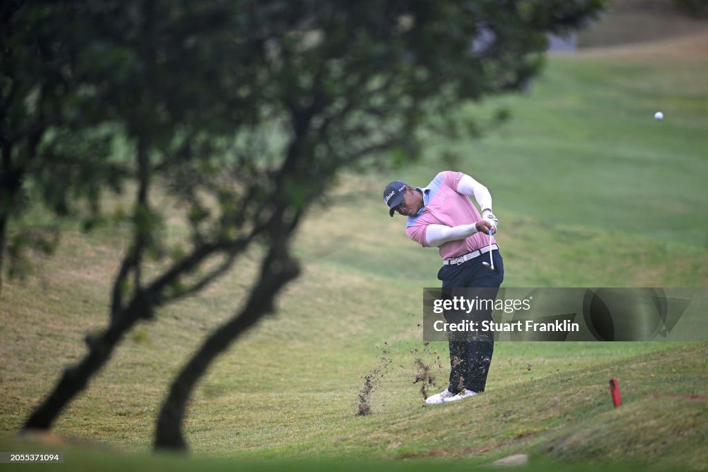 Robin Williams of South Africa hits his shot on the 16th hole during day four of the SDC Championship at St. Francis Links on March 03, 2024 in St Francis Bay, South Africa. (Photo by Stuart Franklin/Getty Images)