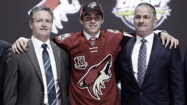 Keller en el Draft 2016 | Foto: NHL.com