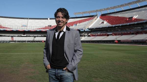 El Muñeco el día de su asunción como DT, el 6 de junio de 2014 (Foto: Clarín).