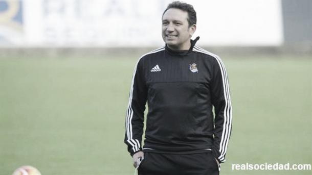 Eusebio Sacristán, entrenador de la Real Sociedad | Foto: Real Sociedad