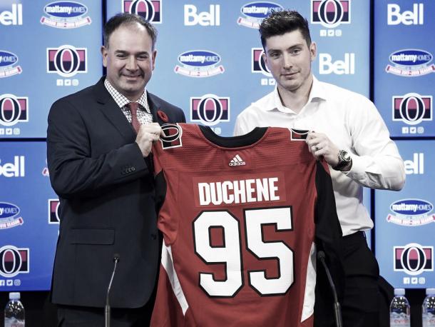 Su salida era cuestión de tiempo, el destino de Matt Duchene fue Ottawa. Foto:Justin Tang/The Canadian Press
