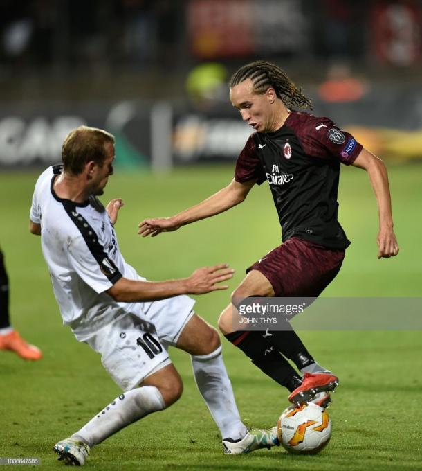 Diego Laxalt, uno de los portagonistas de la ofensiva rossonera / Foto: gettyimages
