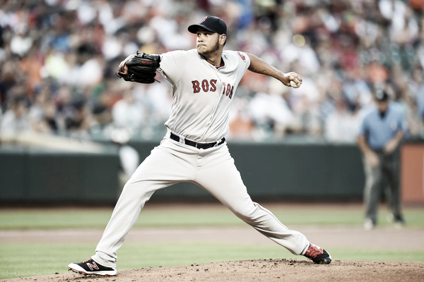 Eduardo Rodriguez was flawless through four innings, but had to leave in the fifth due to injury. (Photo: Mitchell Layton/Getty Images North America)