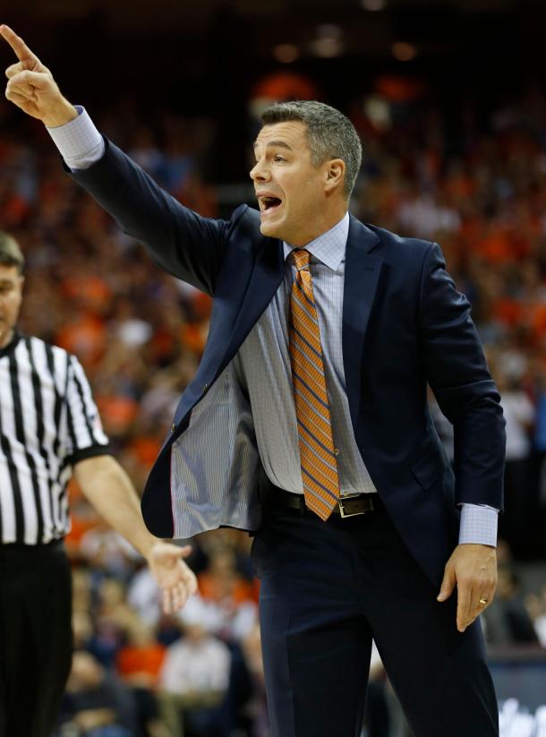 Bennett directs his players during Virginia's win/Photo: Steve Helber/Associated Press