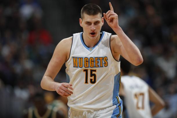 Nikola Jokic has broken onto the scene this season due to his burst of triple-doubles. (David Zalubowski, The Associated Press)