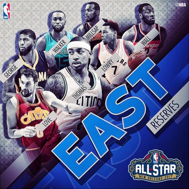 Los suplentes del Este | Foto: NBA.com