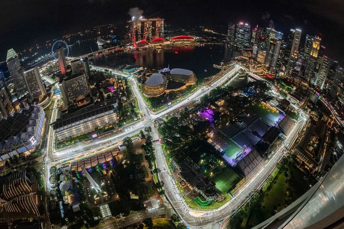 La pista vista dall'alto