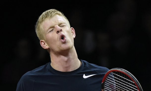 Edmund was frustrated by Goffin's comeback (photo from guardian.co.uk)​