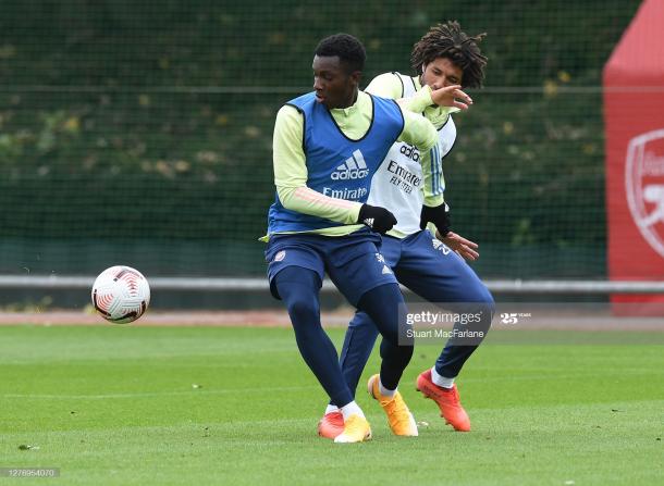 Elneny and other players have been given the chance to improve themselves under Arteta Photo by Stuart MacFarlane/Arsenal FC via Getty Images)