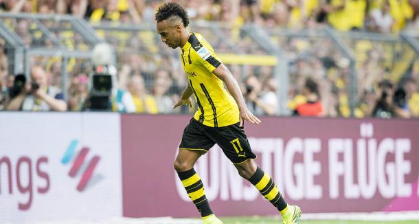 Aubameyang celebra un gol con el B. Dortmund | Foto: Borussia Dortmund