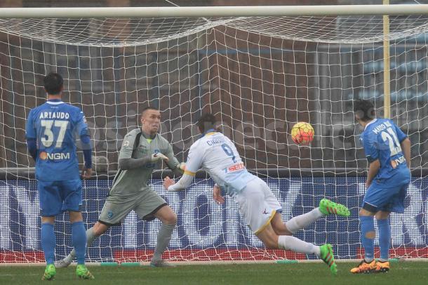 Ciofani anota su primer gol ante el Empoli | Foto: Frosinone