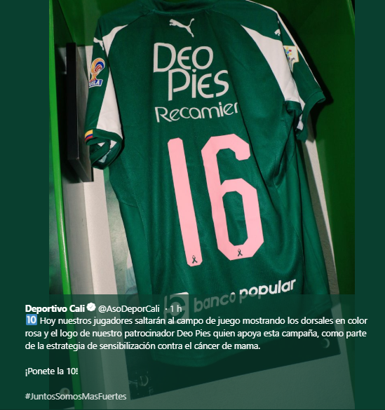 Imagen: @AsoDeporCali