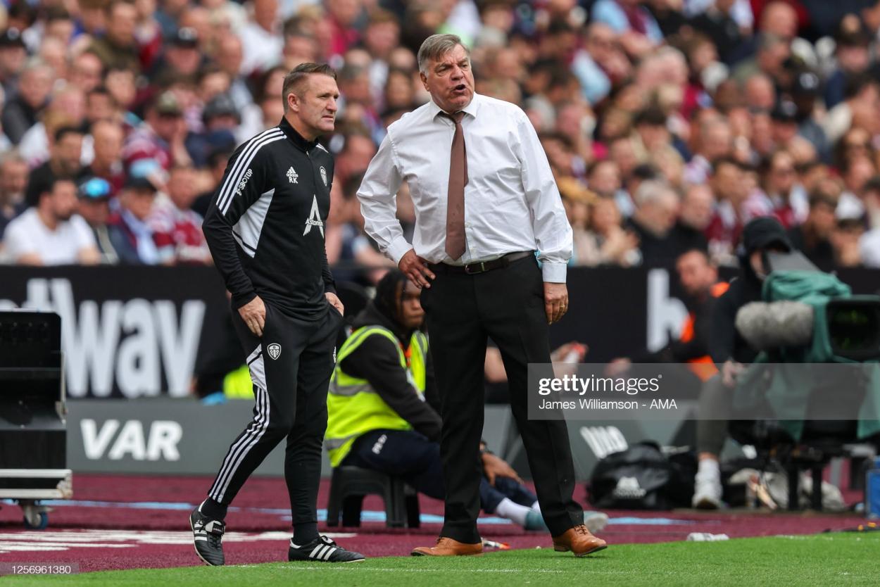 Allardyce and Robbie Keane in discussion against West Ham - (Photo by James Williamson - AMA/Getty Images)
