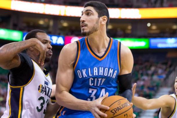 Enes Kanter showing his former team, the Utah Jazz why they made a mistake in trading him away as he looks to be the Sixth Man of the Year. Photo: Russ Isabella-USA TODAY Sports