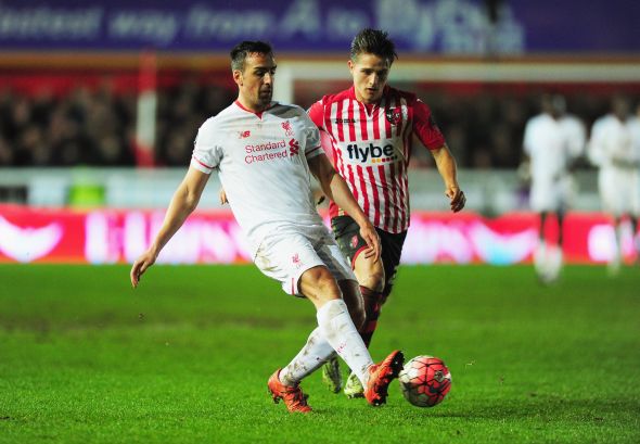 Enrique captained Liverpool on his penultimate appearance for the club, against Exeter City (photo: Getty Images)