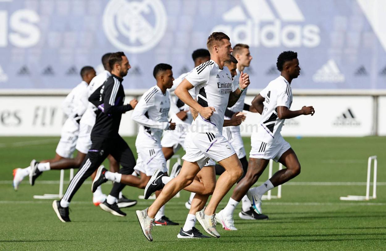 El Real Madrid ya prepara el partido ante el Shakhtar. | Foto: Real Madrid