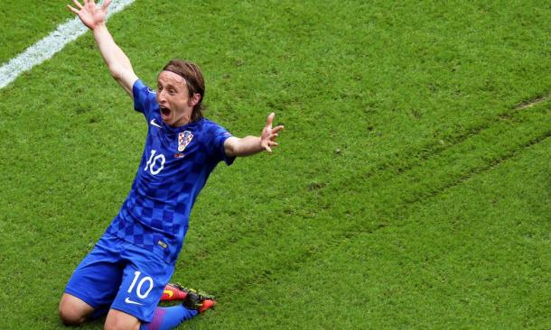 Luka Modric scored the only goal against Turkey | Photo: AFP