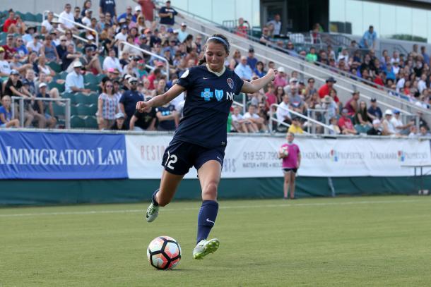 Ashley Hatch will be key if the Courage want all three points | Source: Equalizer Soccer