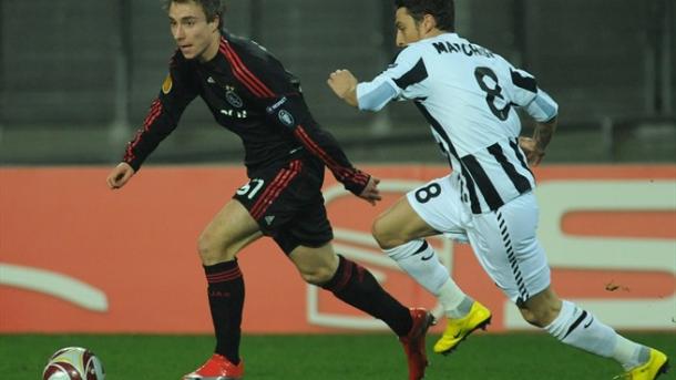 Eriksen playing for Ajax against Juventus in the Champions League (photo: Getty)