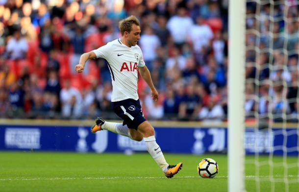 L'appoggio in rete di Eriksen | www.twitter.com (@SpursOfficial)