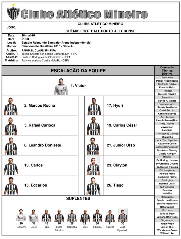 O Galo está confirmado. (Foto: @Atletico)