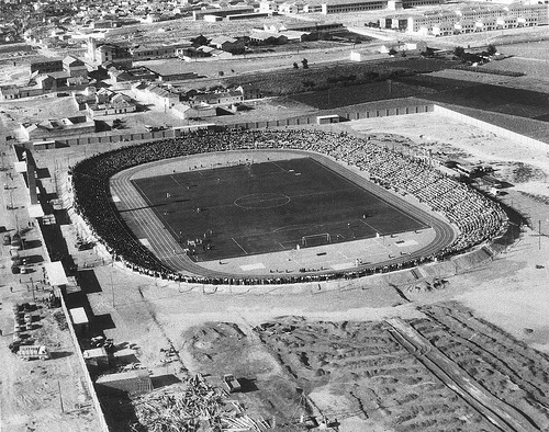 Estadio Carlos Belmonte en los primeros años