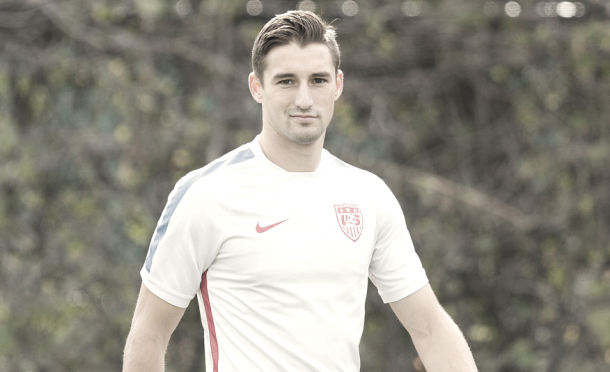 Ethan Finlay with the USMNT in January of 2016. | Photo: ISIPhotos.com