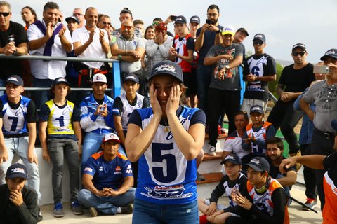 Beatriz durante el evento de selección de la Rookies en Guadix, 2016. Foto: Red Bull Rookies Cup.