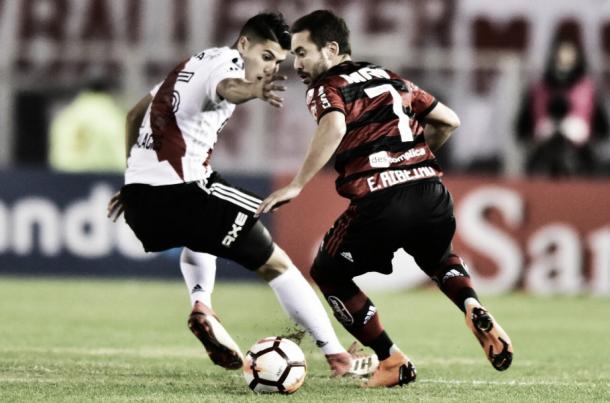 Everton Ribeiro vem se destacando entre titulares do Flamengo. Foto:Staff Images/Flamengo