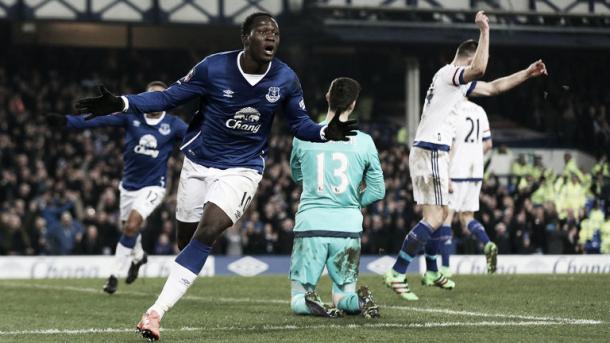 Romelu Lukaku celebrates his opening goal. | Photo: Sky Sports