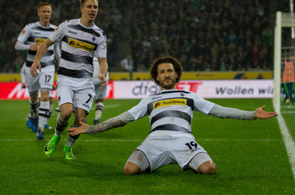 Fabian Johnson celebra uno de los goles | Foto: Borussia Mönchengladbach