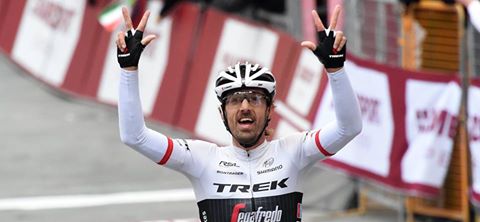 Cancellara celebra su tercera Strade Bianche el pasado sábado | Fuente: Trek-Segafredo.