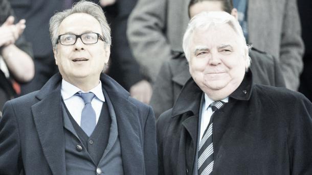 So far, so good for Farhad Moshiri (L). | Photo: Sky Sports