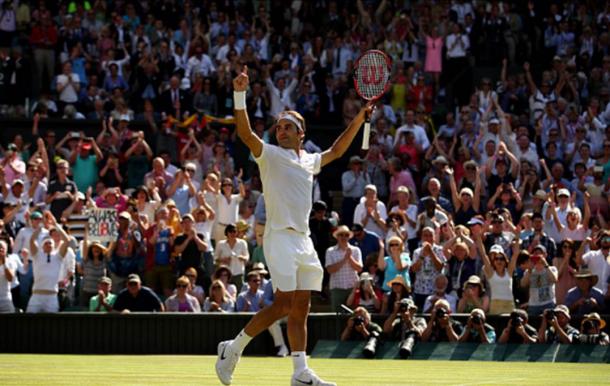 Federer stunned Cilic in the Wimbledon quarterfinals (Photo: Getty Images/Clive Brunskill)