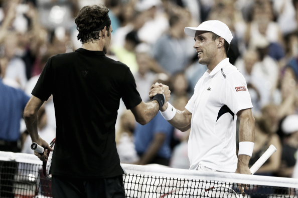 The pair after their US Open clash (Photo: Getty Images/Matthew Stockman)