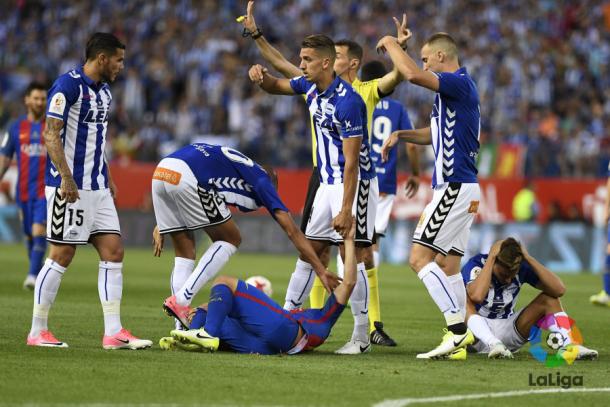 Theo, Deyverson, Feddal y Alexis en la final de Copa. / Foto: La Liga