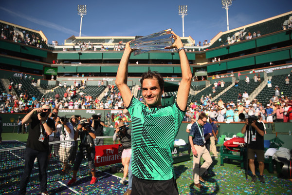 Federer dominated the North American scene (Photo by Clive Brunskill / Getty)