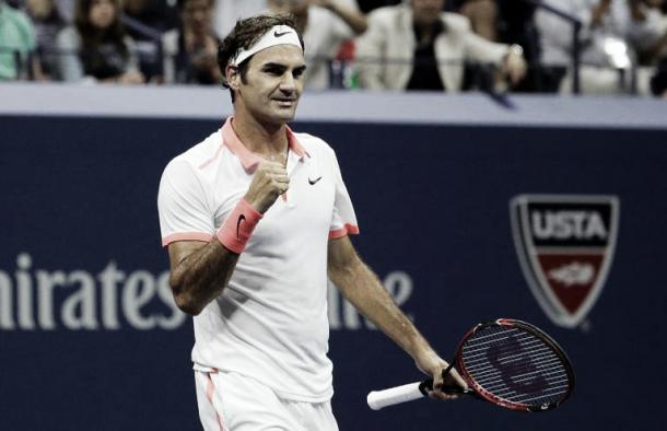 Federer celebrando un punto | Foto: Zimbio