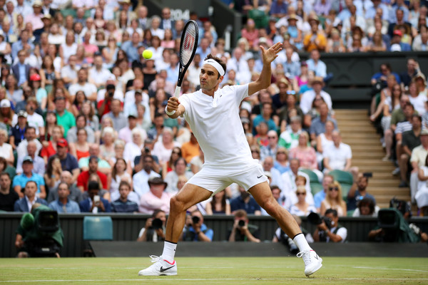 The seven-time champion will play his fifth successive match at this year's Wimbledon on Centre Court (Photo by Julian Finney / Getty)