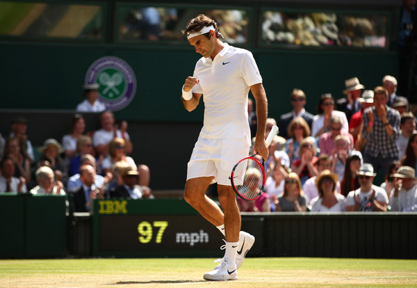 Federer en Wimbledon. Foto: zimbio