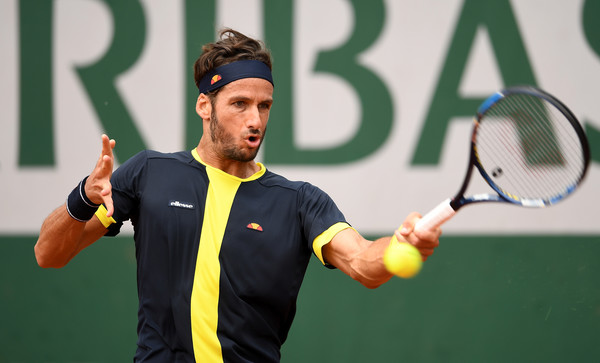 Feliciano Lopez in action at the French Open (Photo by Dennis Grombkowski / Source : Getty Images)